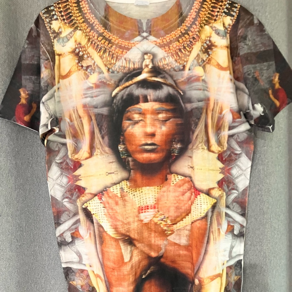 Cleopatra Graphic Tee Top Egyptian